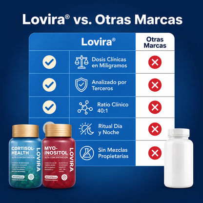Lovira™ | Baja tu cortisol y recupera tu energía, sueño y ligereza en 14 días