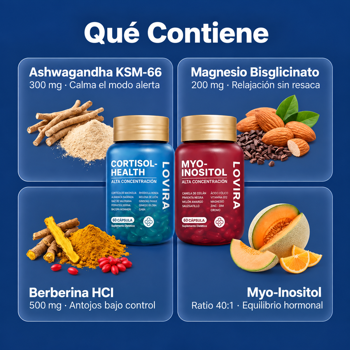 Lovira™ | Baja tu cortisol y recupera tu energía, sueño y ligereza en 14 días